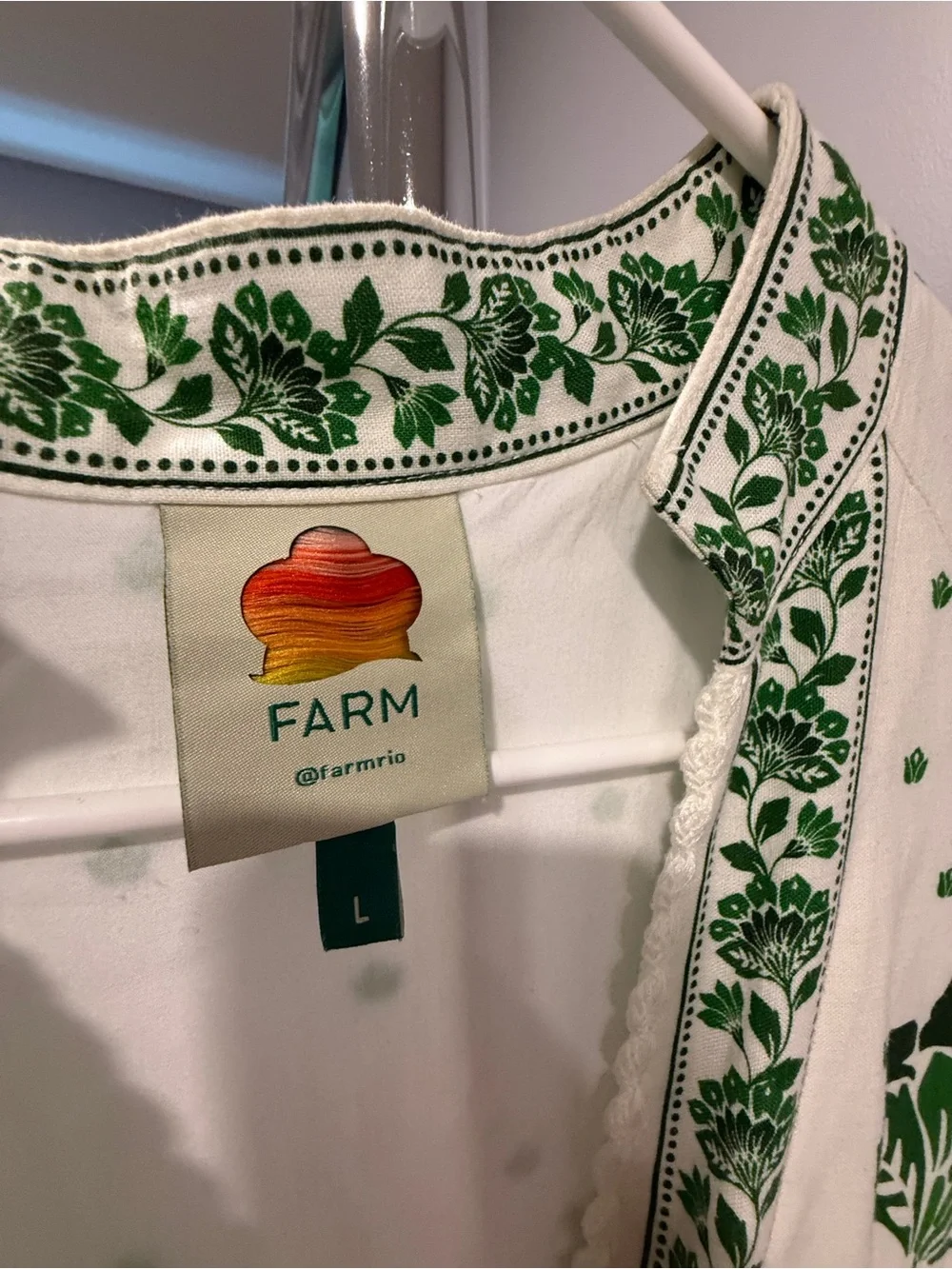 FARM Rio Forest Soul Off-White Maxi Dress - Picture 3 of 3
